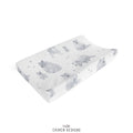 Monochrome Watercolor Polar Bear Personalized Changing Pad Cover
