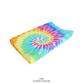 Rainbow Tie Dye Personalized Changing Pad Cover