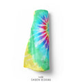 Rainbow Tie Dye Personalized Baby Blanket