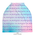 Pastel Rainbow Ombre Multi-Use Baby Car Seat Cover