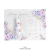 Pastel Watercolor Flowers Personalized Baby Milestone Blanket