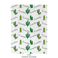 Tropical Cactus Personalized Baby Blanket