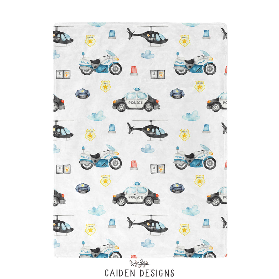 Police Personalized Baby Blanket
