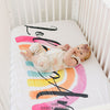 Rainbow Baby Personalized Crib Sheet
