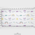 Scandinavian Rainbows Personalized Crib Sheet