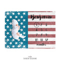 Americana Personalized Baby Milestone Blanket