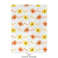 Sunny Hibiscus Personalized Baby Blanket