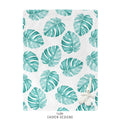 Monstera Leaves Personalized Baby Blanket