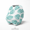 Monstera Leaves Multi-Use Baby Car Seat Cover